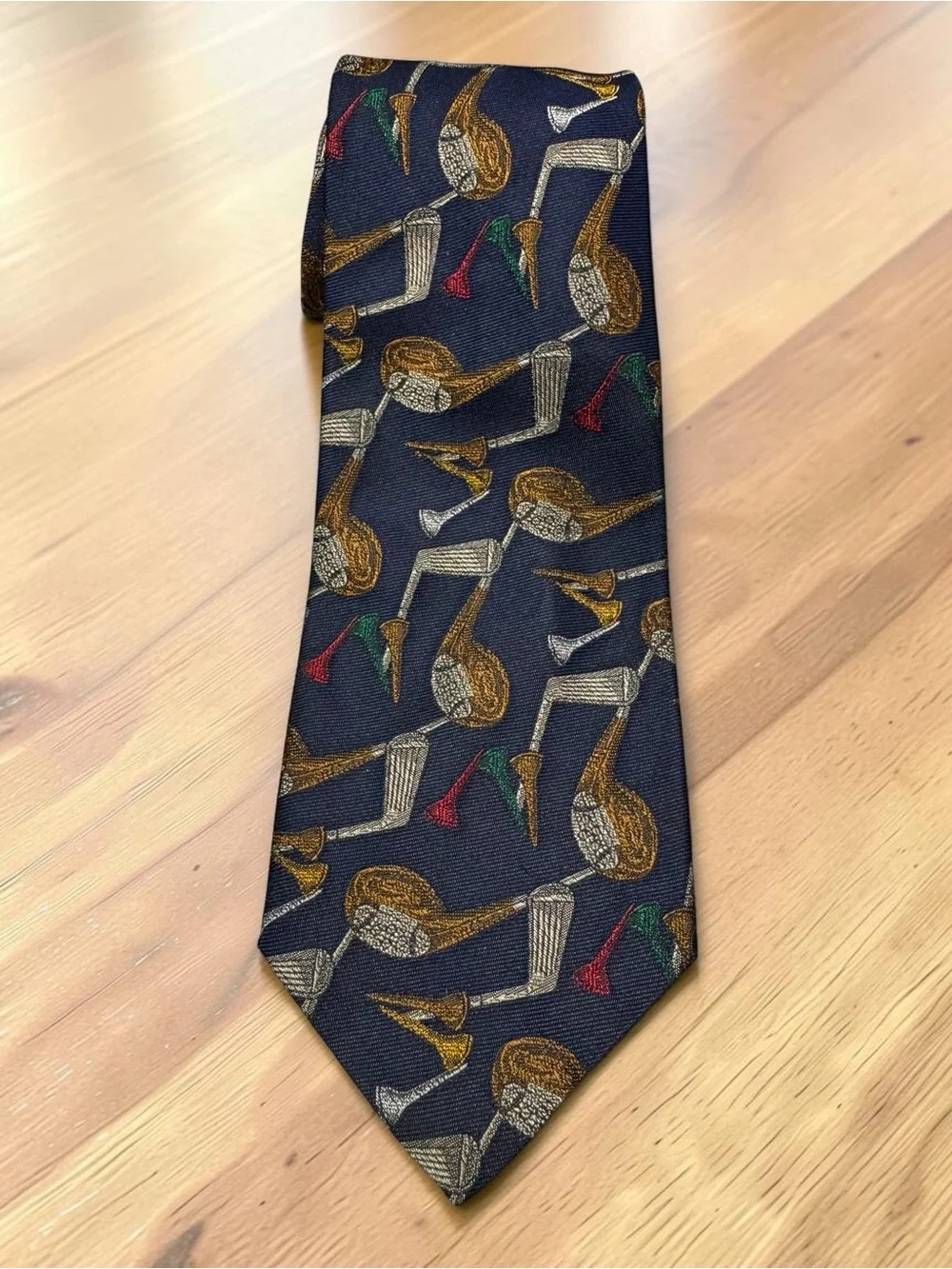 Vintage Robert Talbott Golf Theme 100% Silk Tie